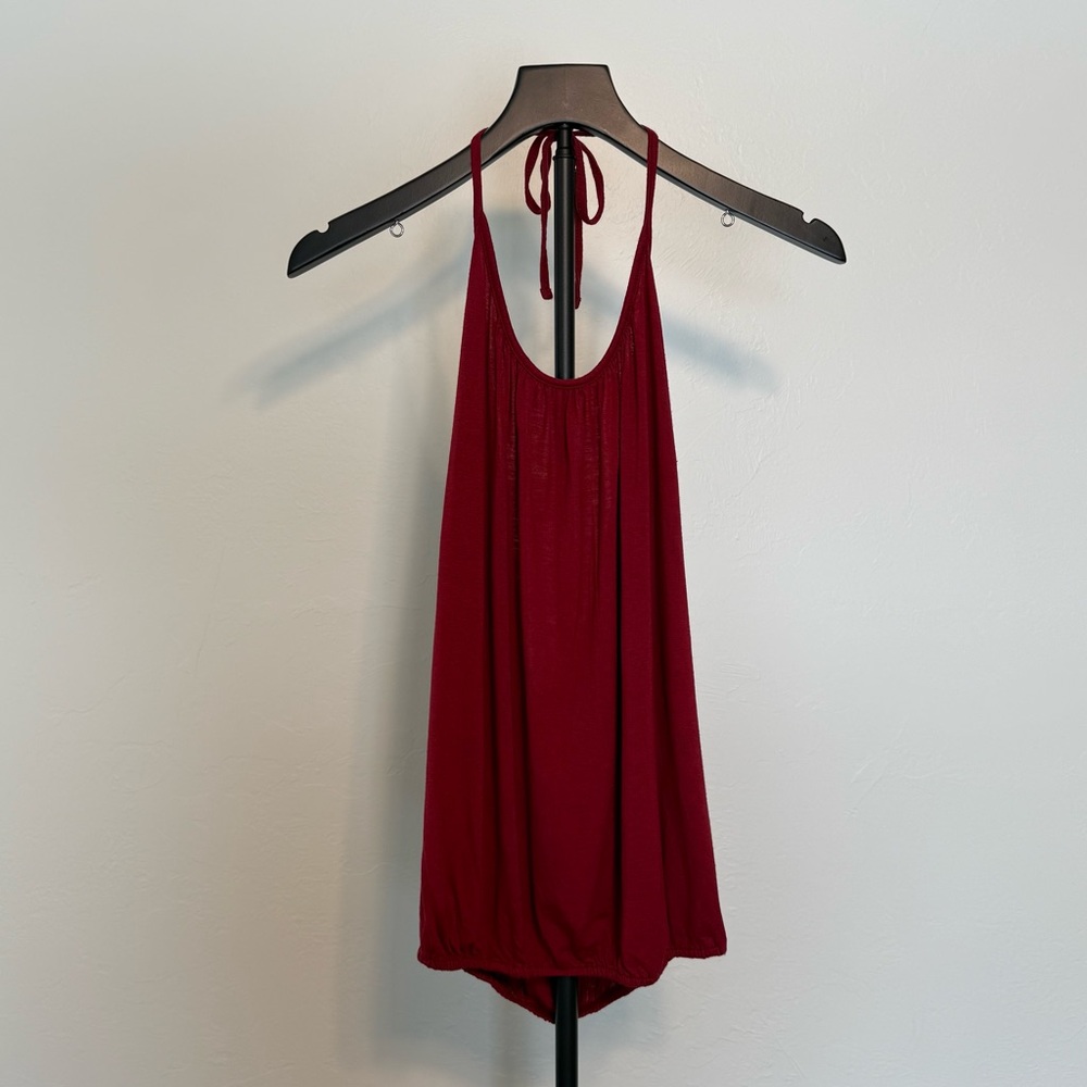 Urban Nomad Deep Red Halter Top Size Small / Medium - Picture 3 of 10